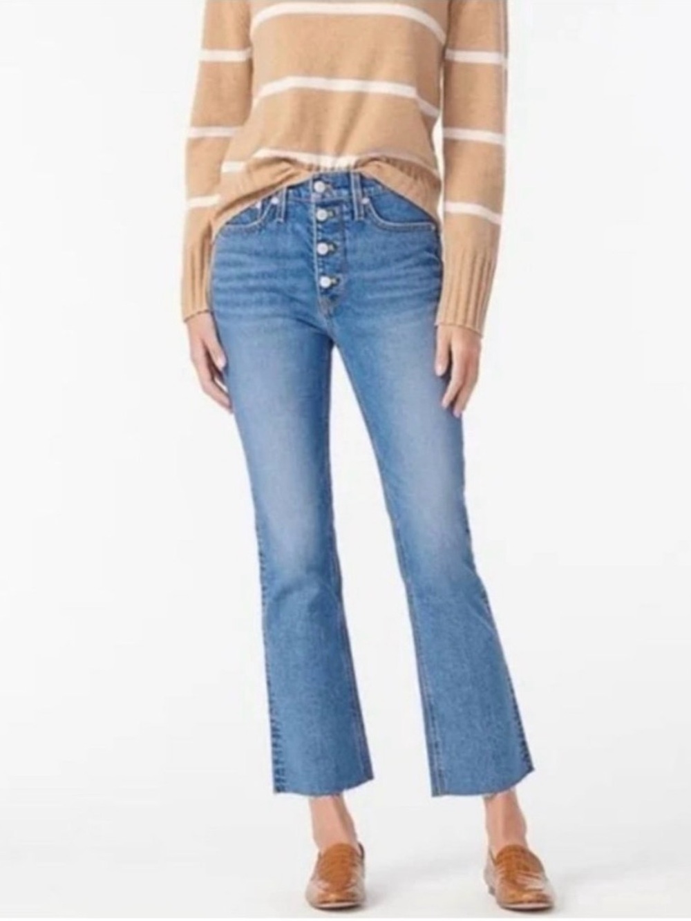 J Crew 10" Demi-Boot Crop Jean in Gimlet Wash Size 29
